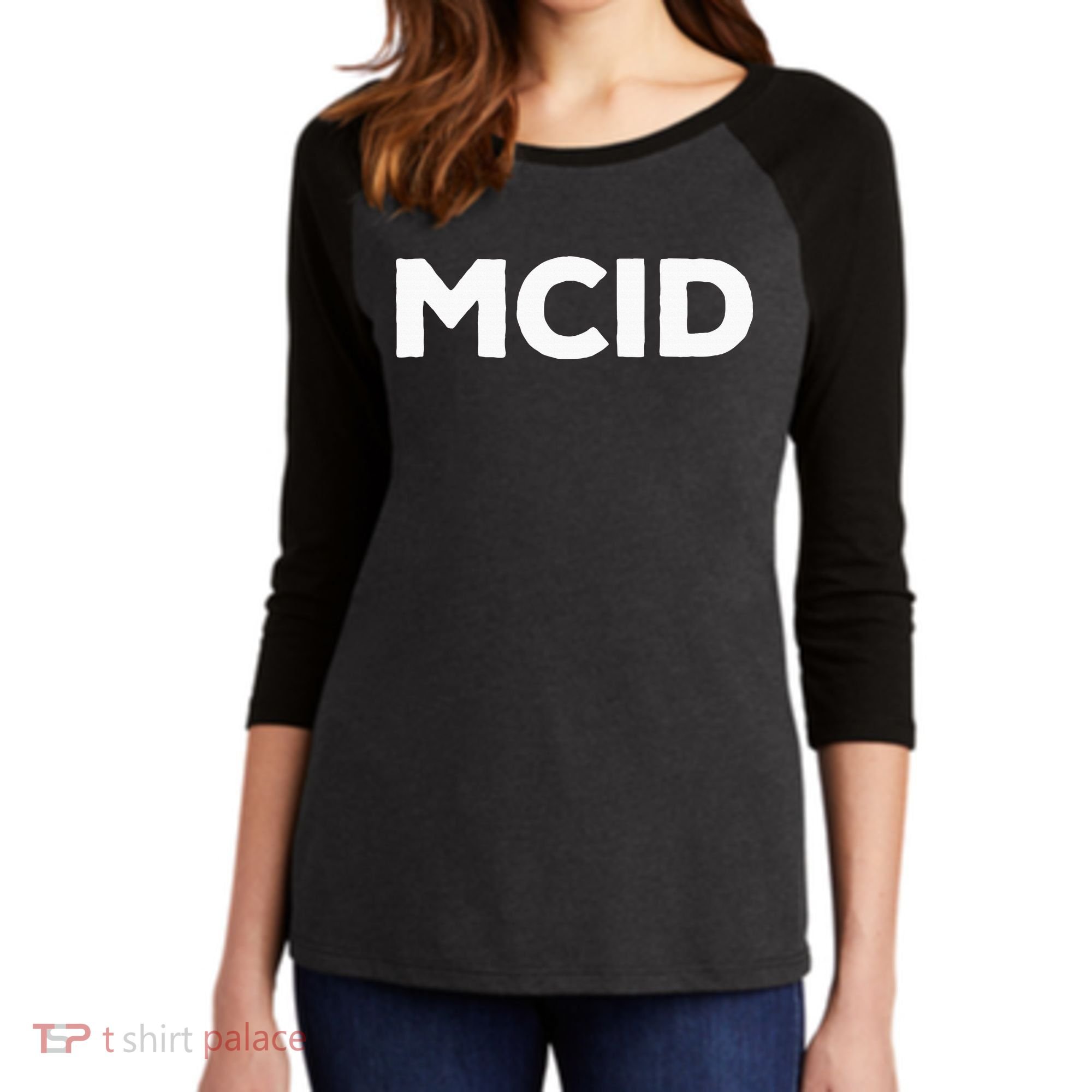 Music Fans Mcid My Crew Is Women's Tri-Blend 3/4-Sleeve Raglan Shirt