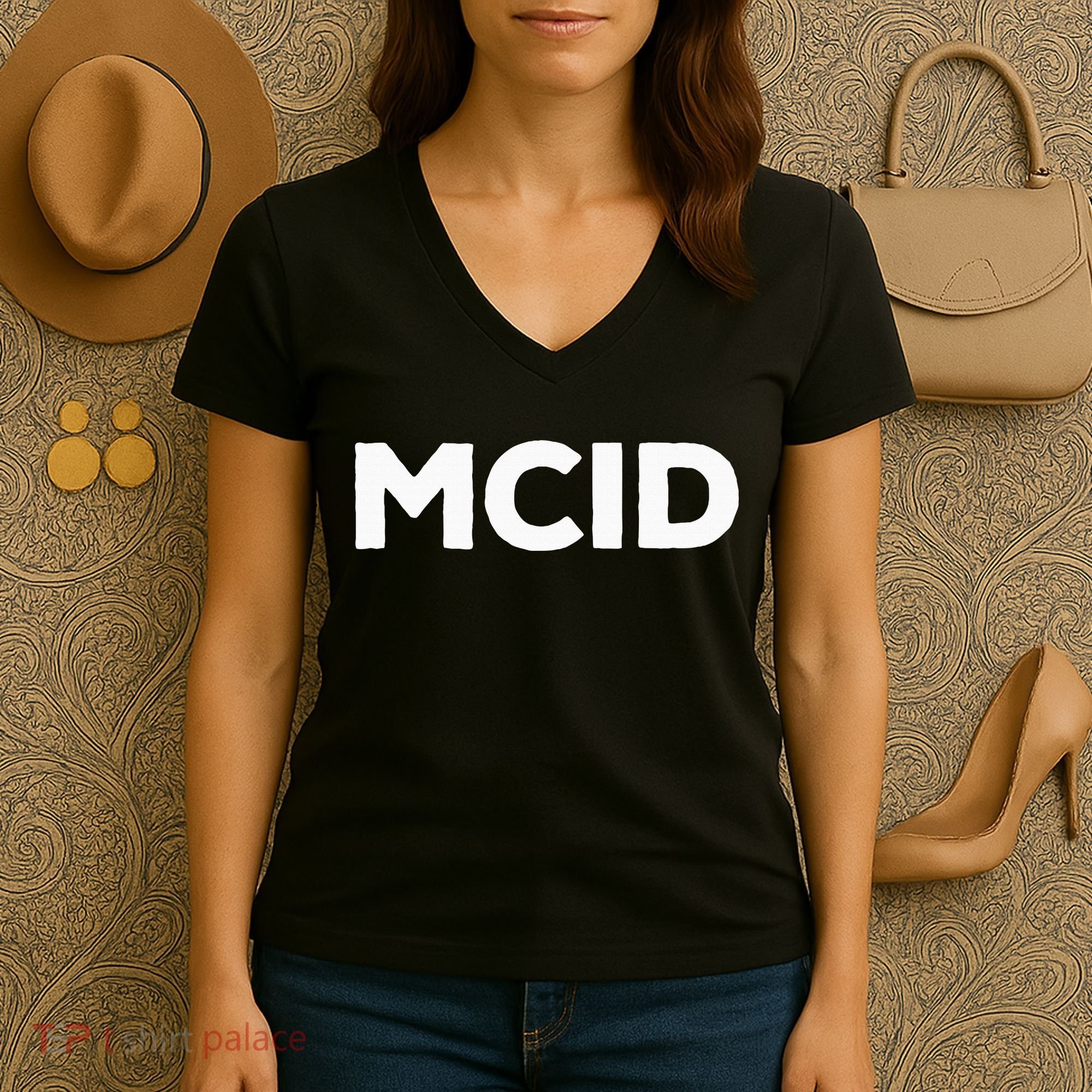 Music Fans Mcid My Crew Is Women's V-Neck T-Shirt