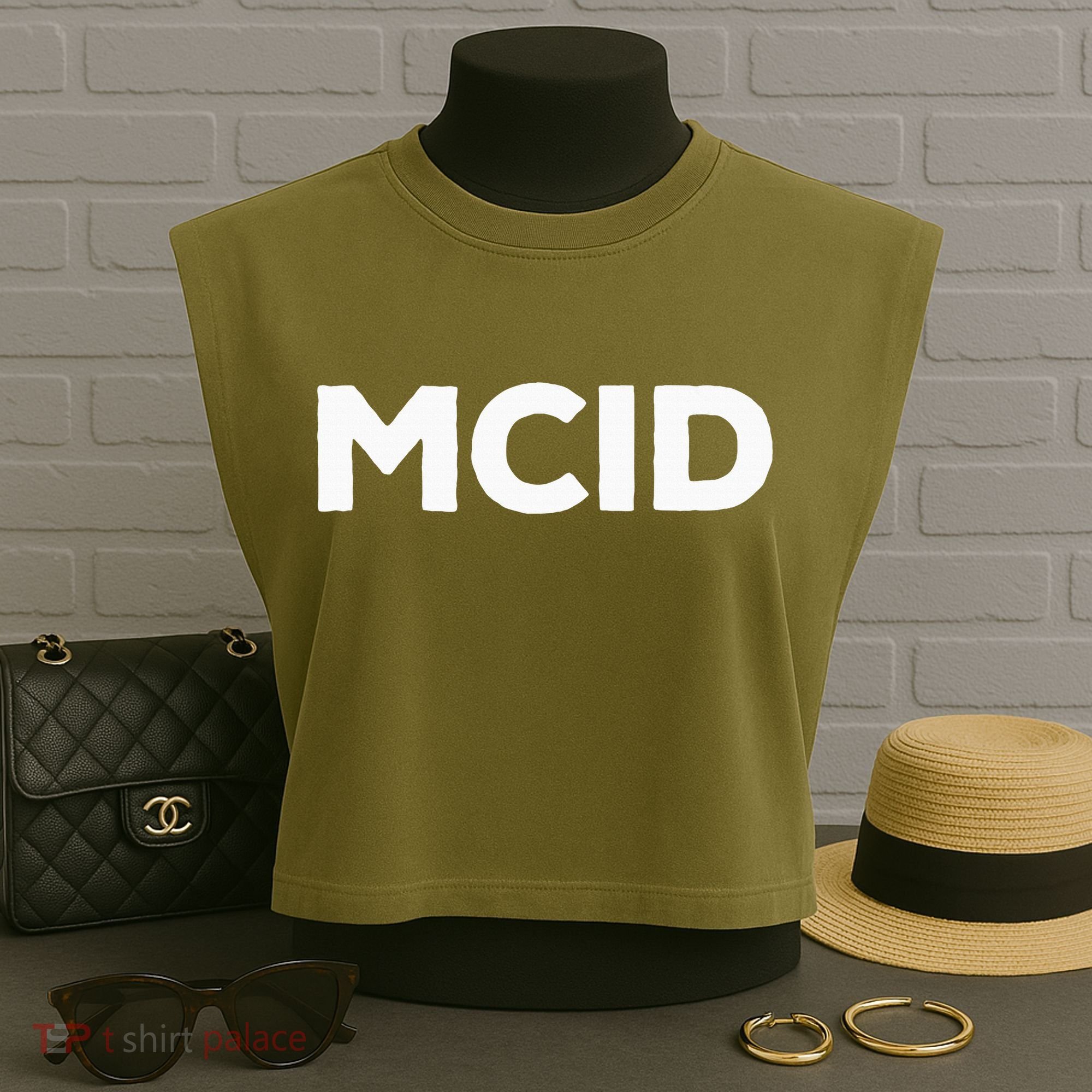 Music Fans Mcid My Crew Is Garment-Dyed Women's Muscle Tee