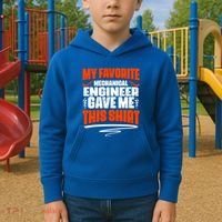 My Favorite Mechanical Engineer Gave Me This Gift Kids Hoodie thumb 2