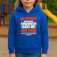 My Favorite Mechanical Engineer Gave Me This Gift Kids Hoodie thumb 3