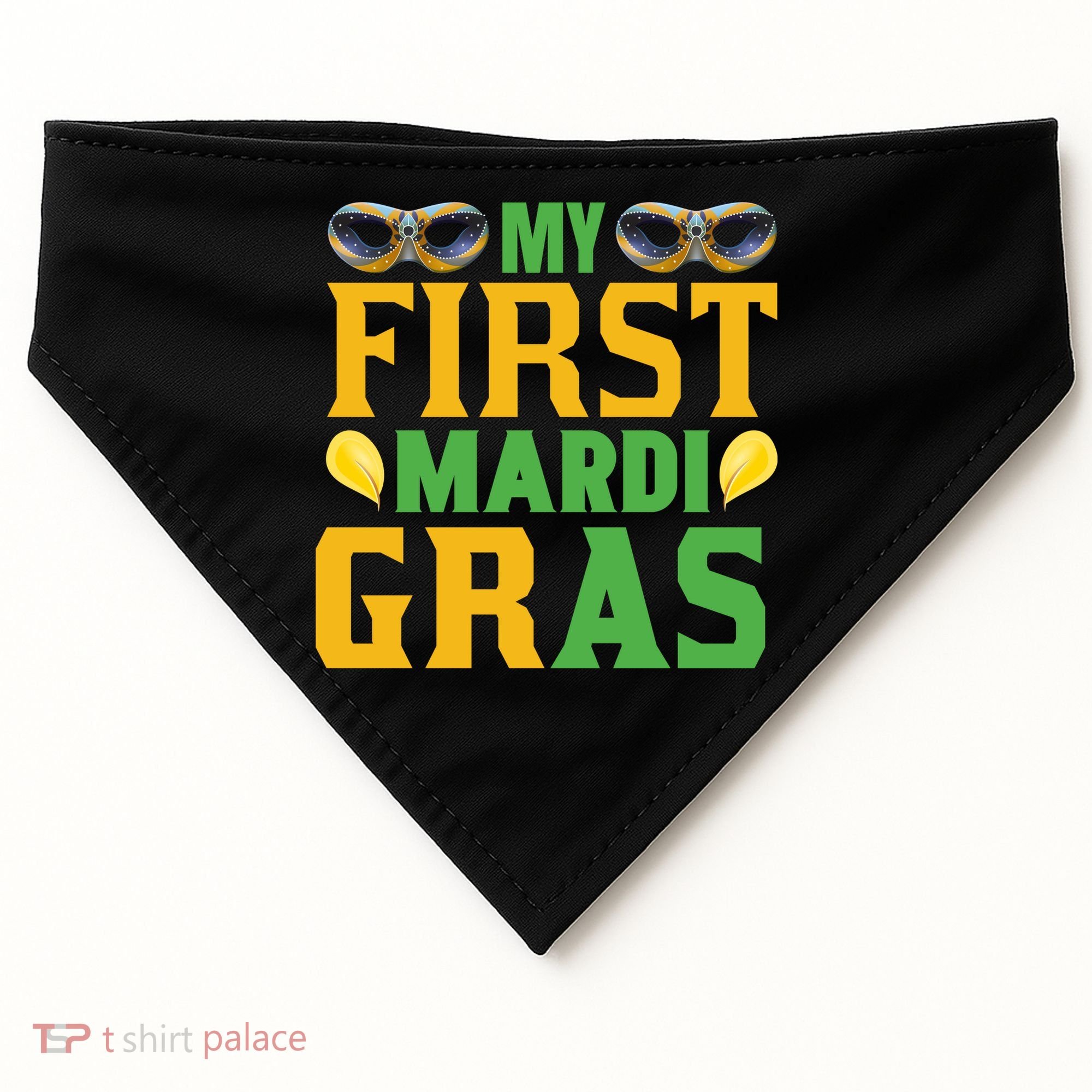 My First Mardi Gras USA-Made Doggie Bandana