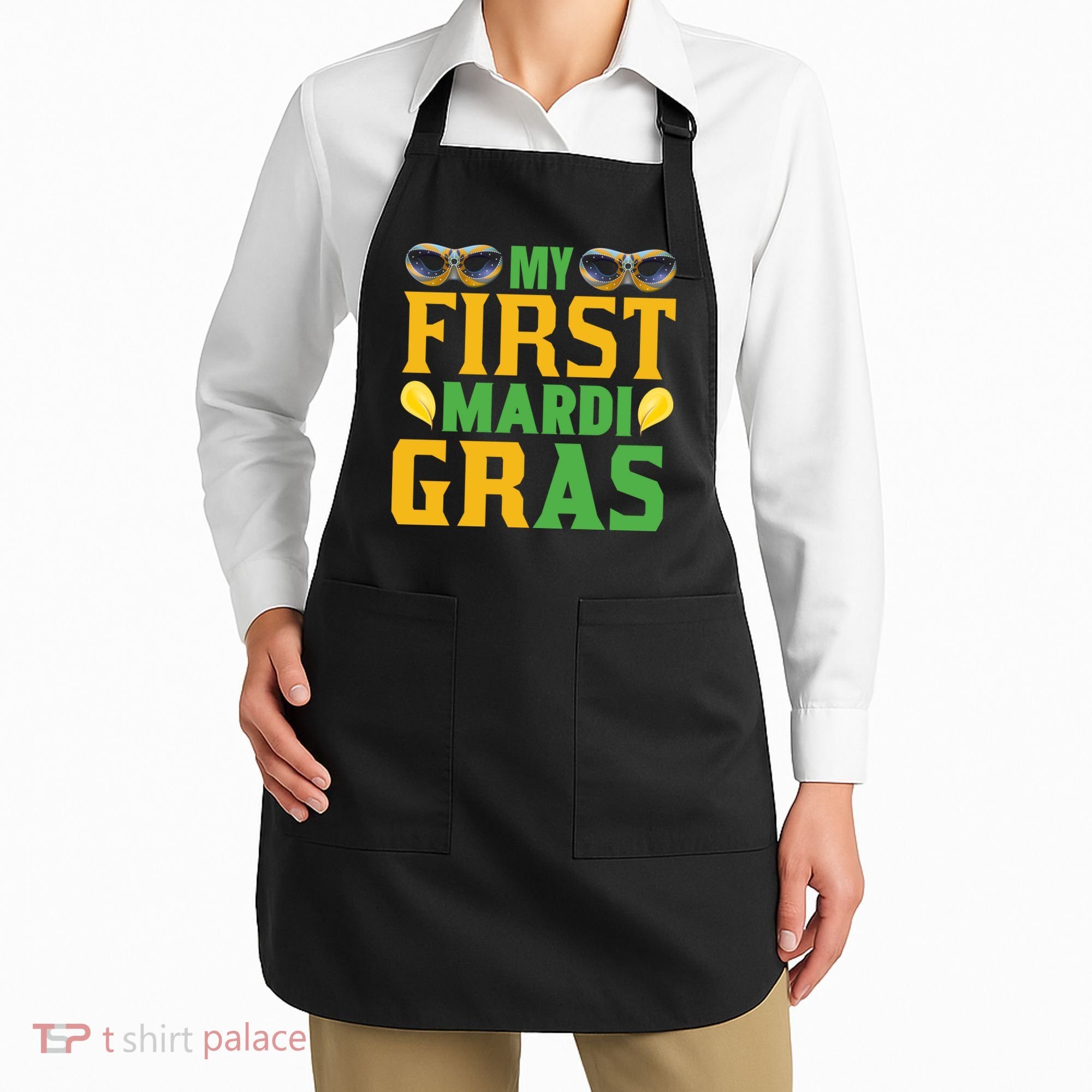 My First Mardi Gras Apron