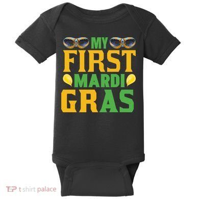 My First Mardi Gras Baby Bodysuit