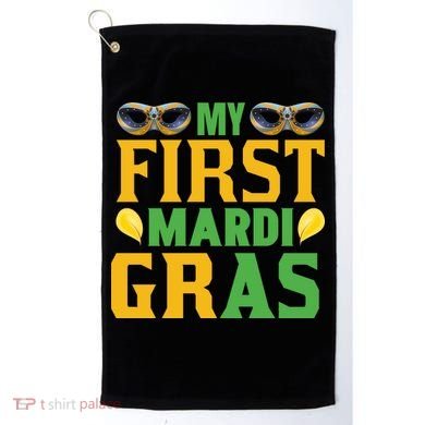 My First Mardi Gras Golf Towel