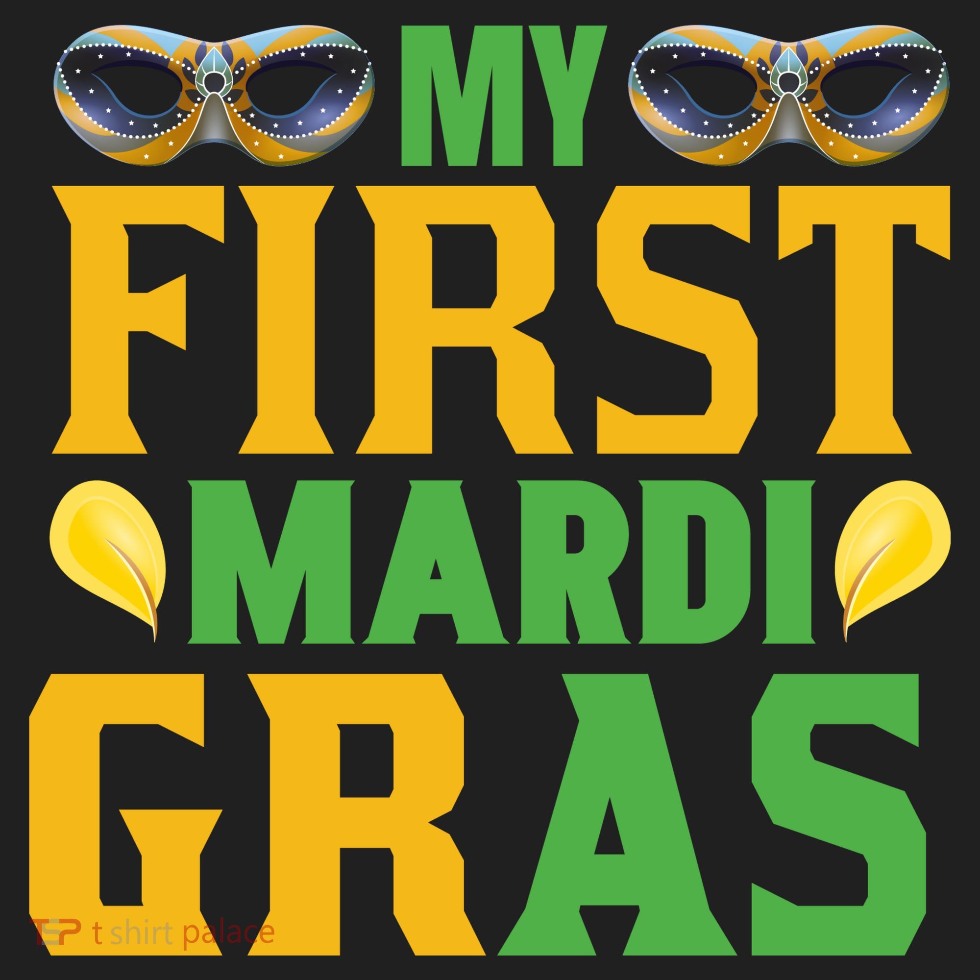 My First Mardi Gras Golf Towel