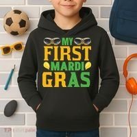 My First Mardi Gras Kids Hoodie thumb 2