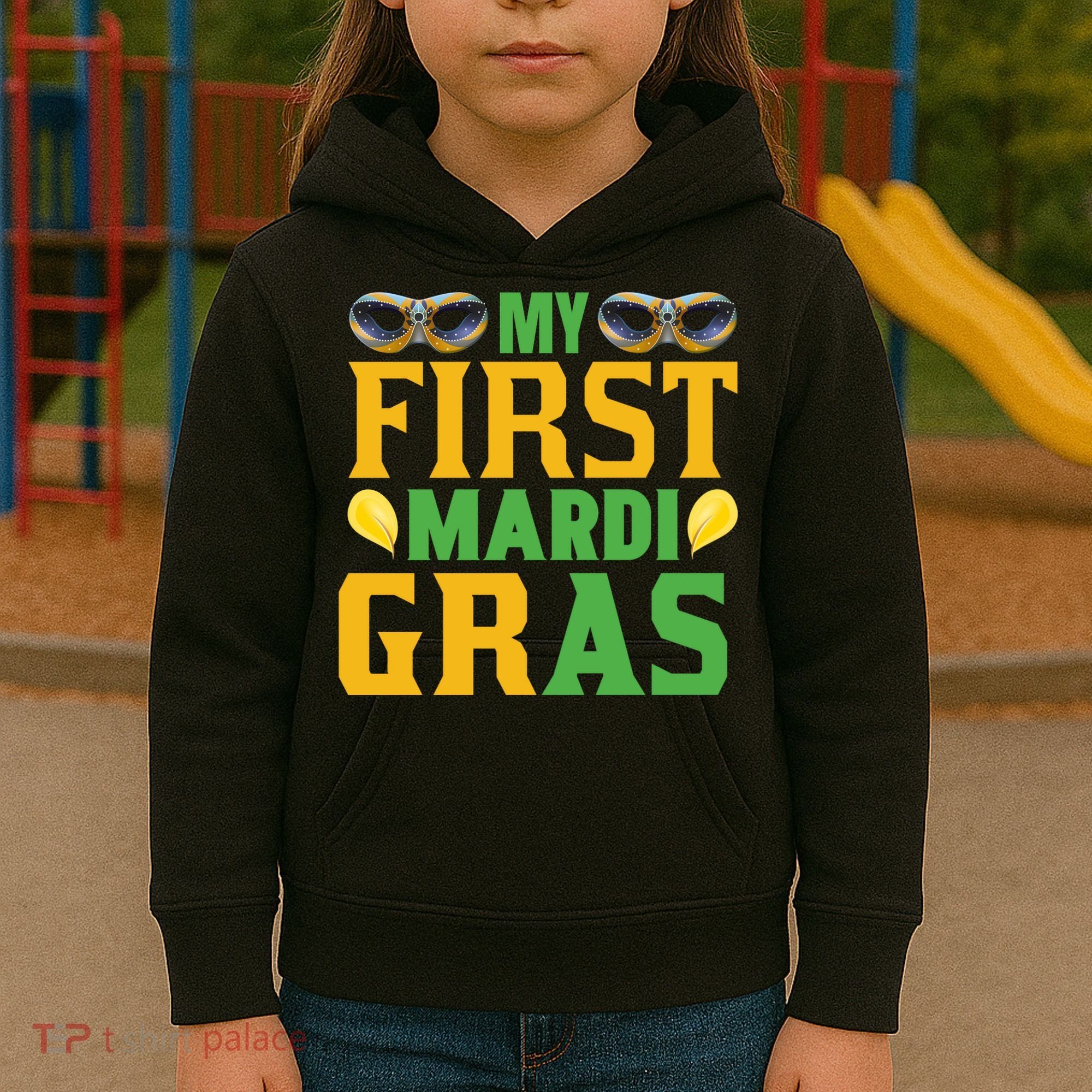 My First Mardi Gras Kids Hoodie