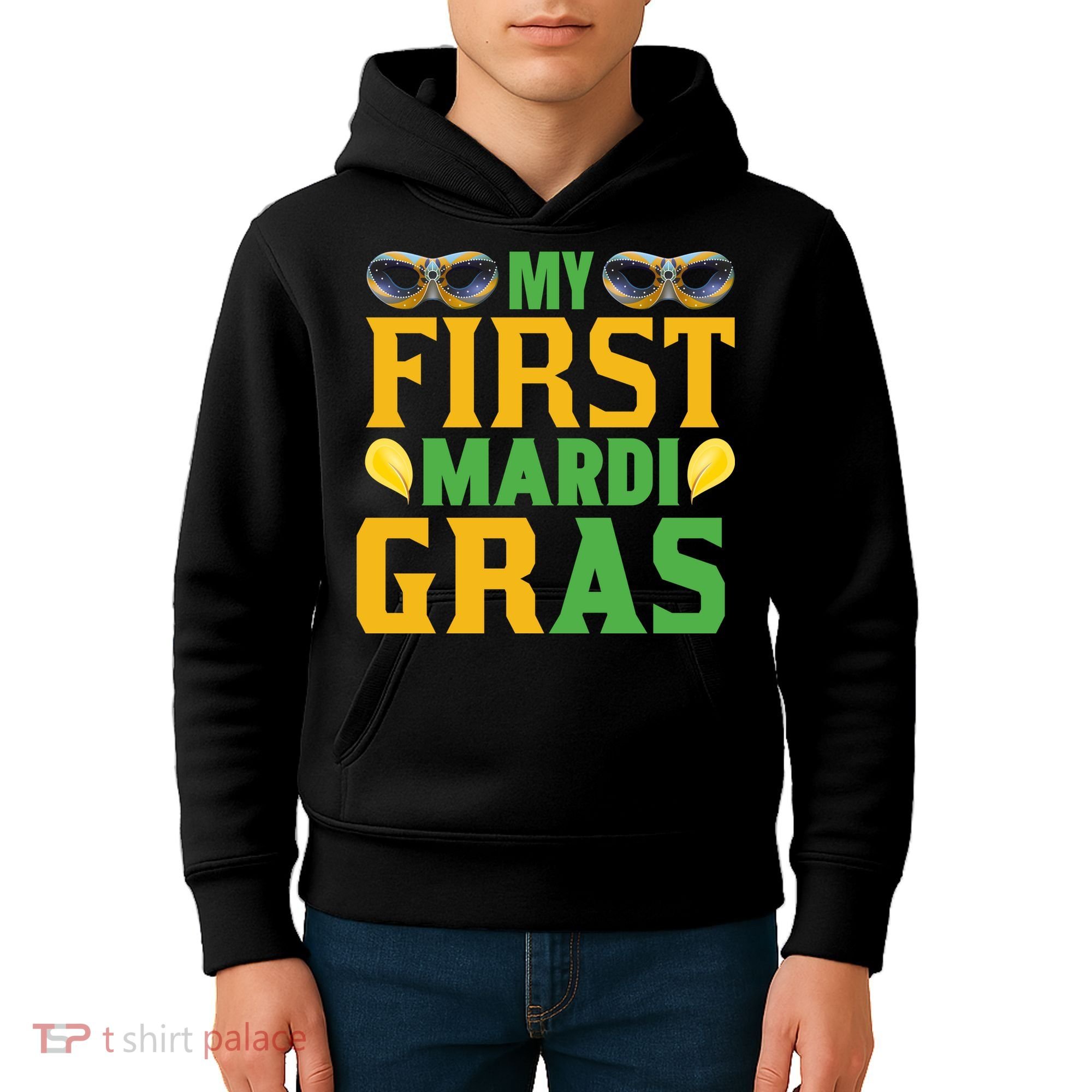 My First Mardi Gras Kids Hoodie