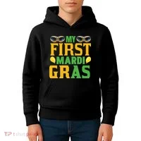 My First Mardi Gras Kids Hoodie thumb 4