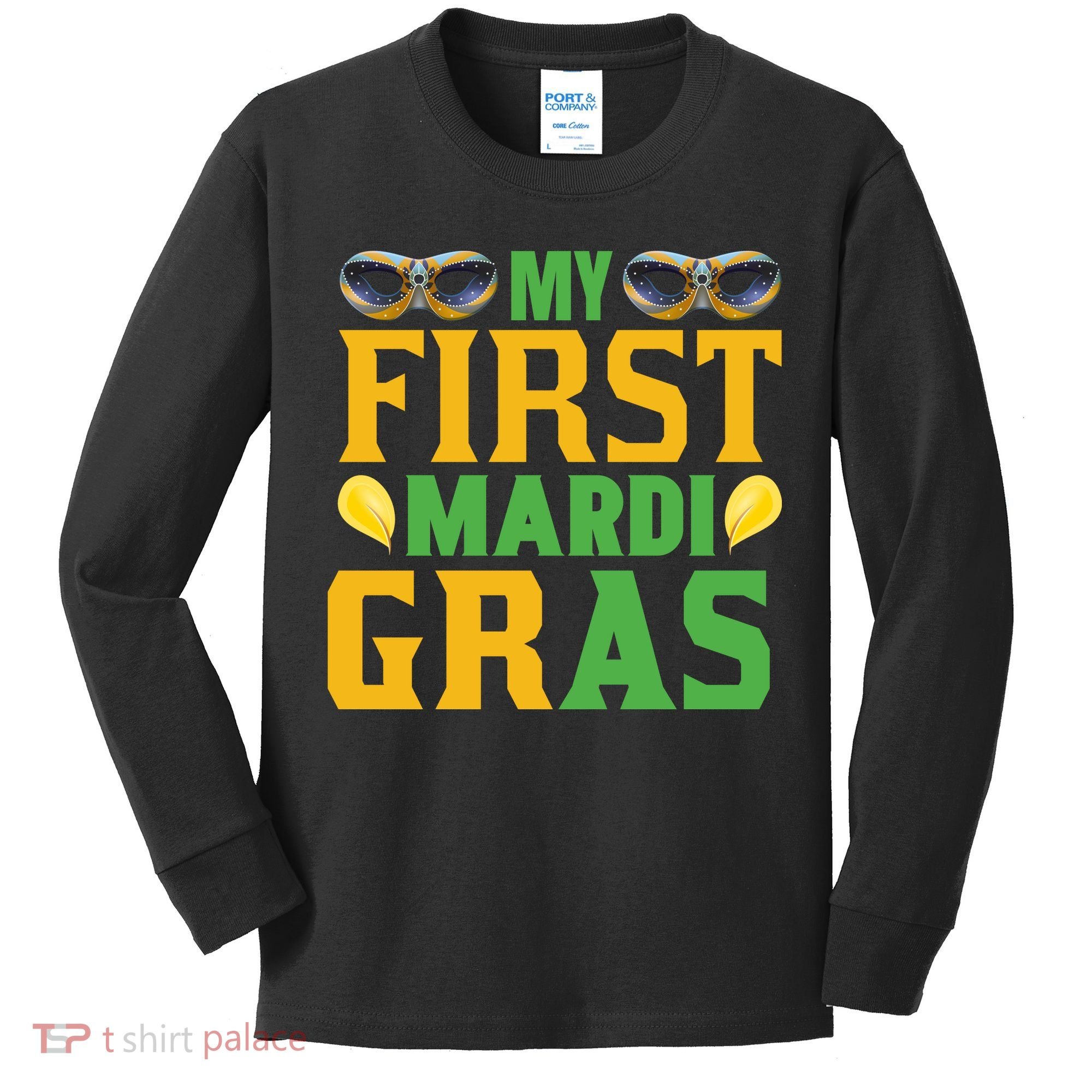 My First Mardi Gras Kids Long Sleeve Shirt