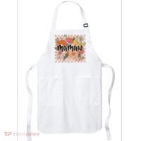Mamaw Floral Mother'S Day Wildflower Girl Checkered Apron thumb 0