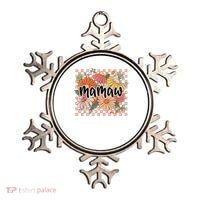 Mamaw Floral Mother'S Day Wildflower Girl Checkered Ornament thumb 0