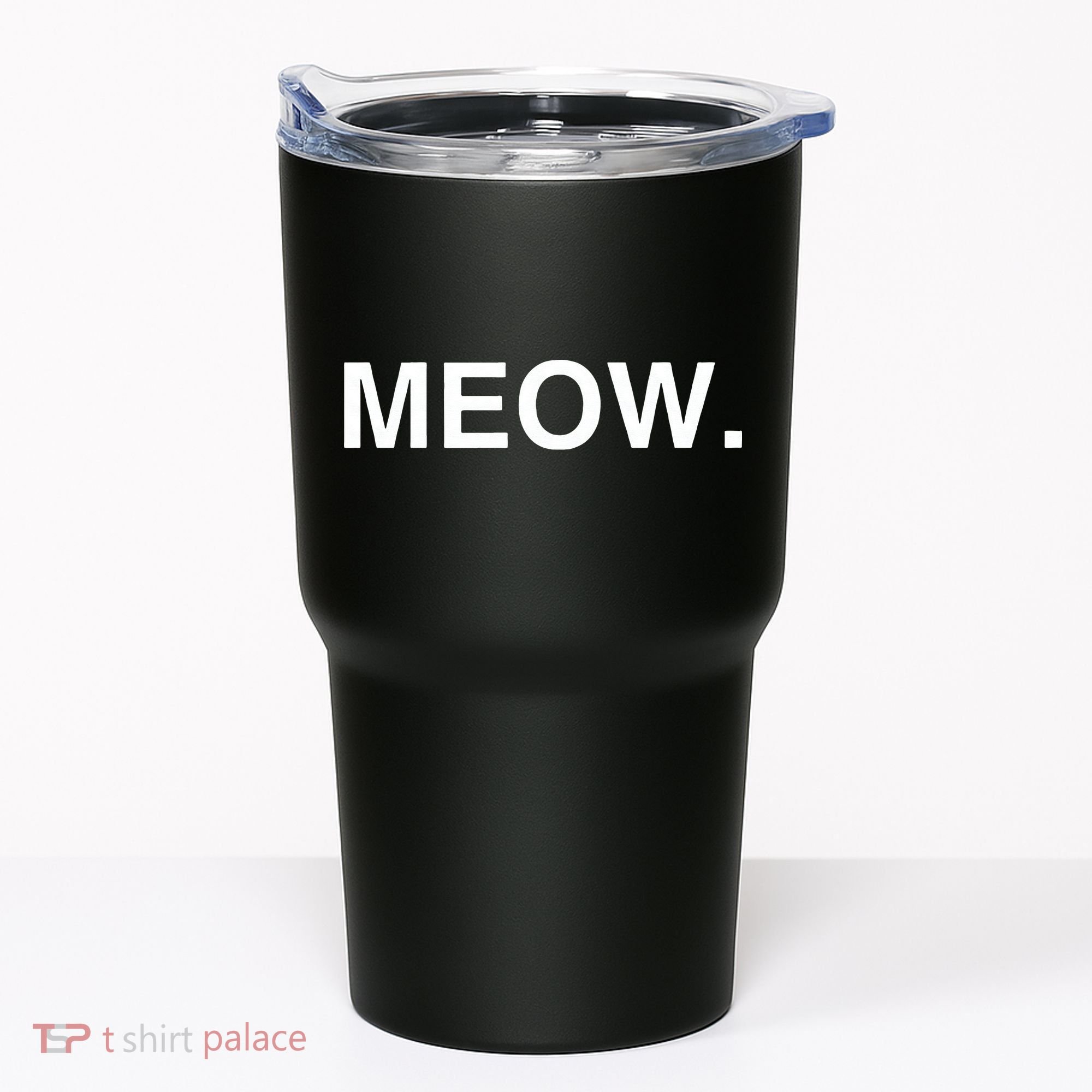 Meow Funny Minimalist Pet Kitten Cat Lover Gift Tumbler