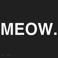 Meow Funny Minimalist Pet Kitten Cat Lover Gift Hat thumb 2