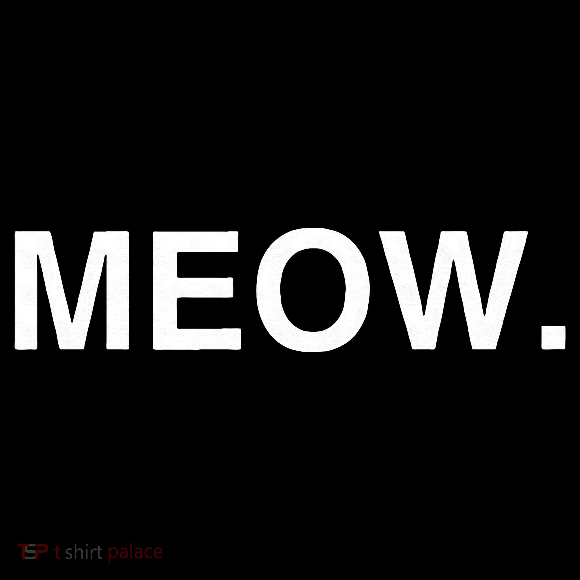 Meow Funny Minimalist Pet Kitten Cat Lover Gift Kids Sweatshirt