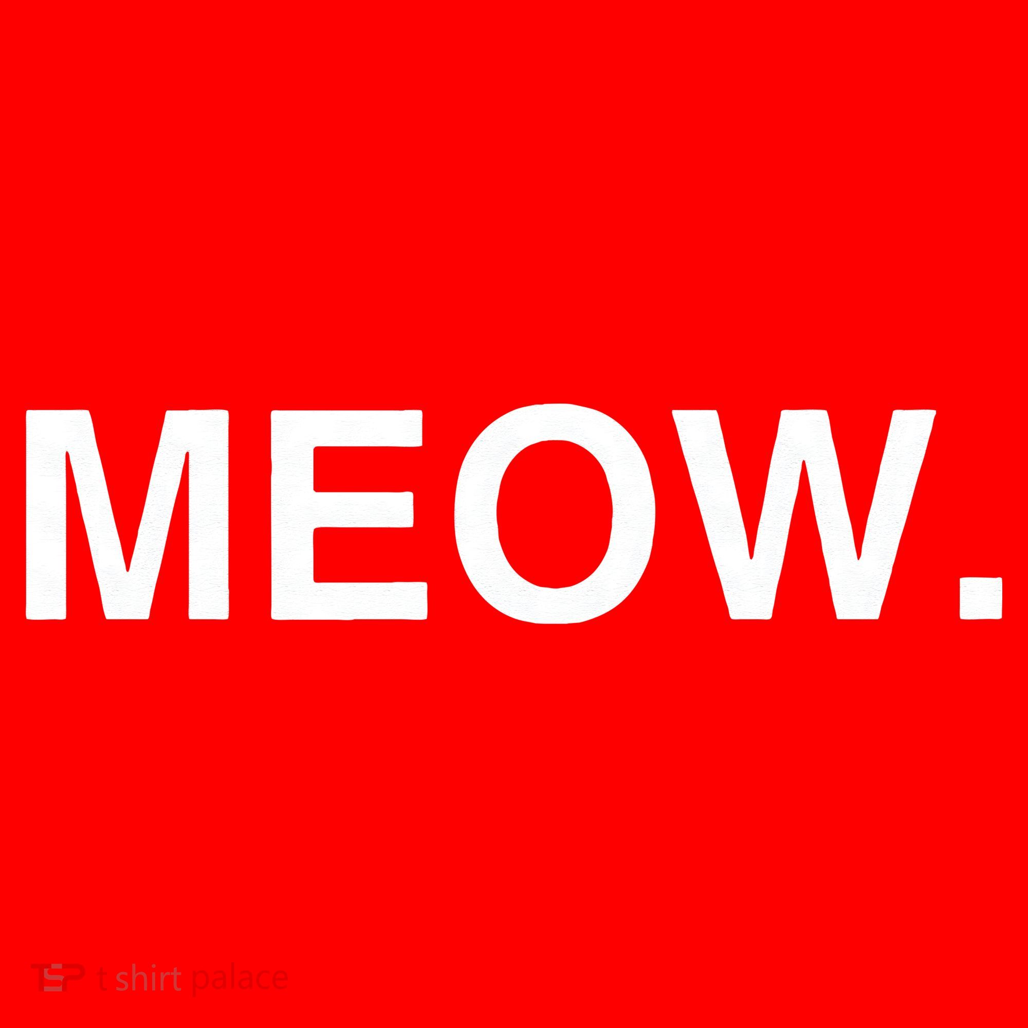 Meow Funny Minimalist Pet Kitten Cat Lover Gift Santa Hat