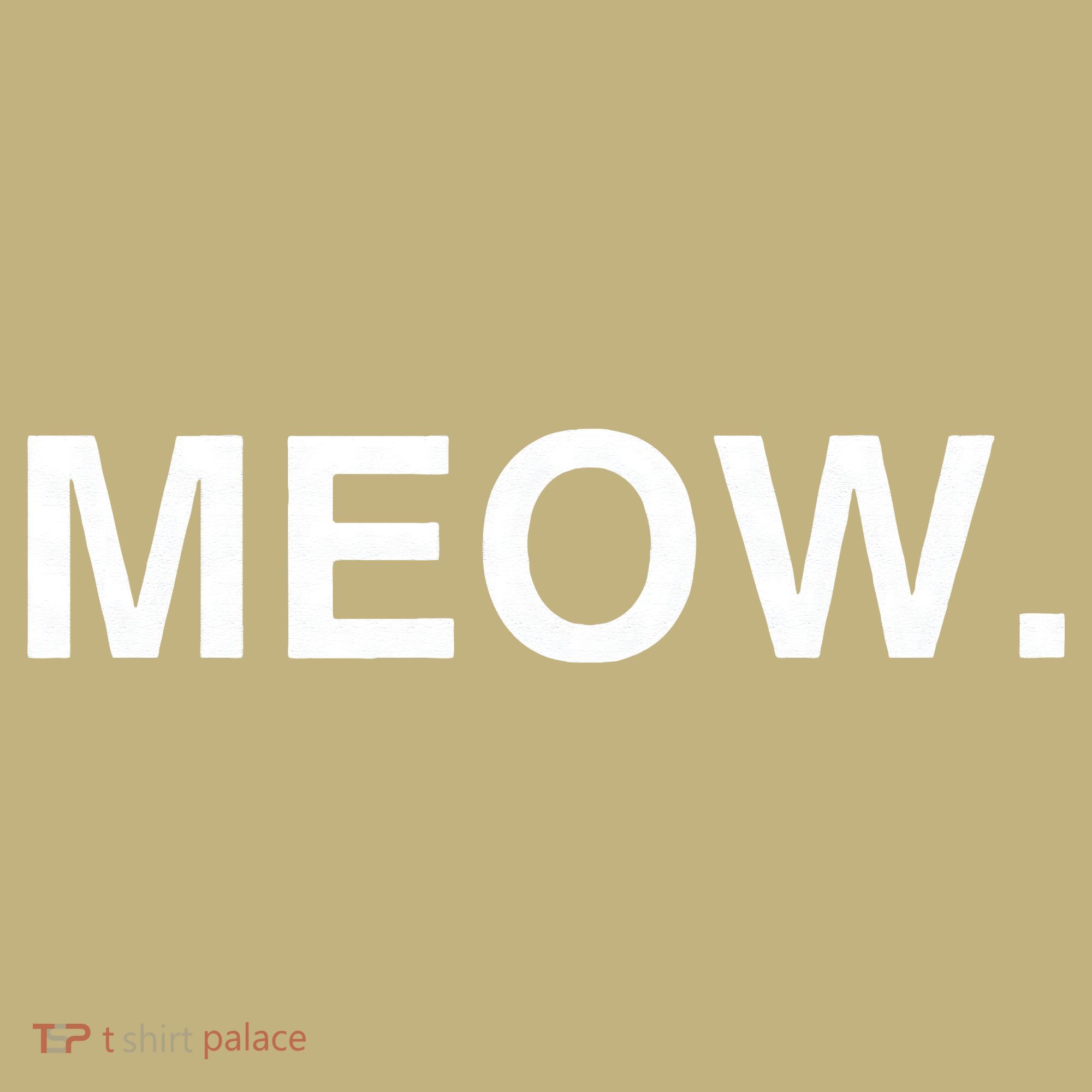 Meow Funny Minimalist Pet Kitten Cat Lover Gift Button