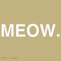 Meow Funny Minimalist Pet Kitten Cat Lover Gift Mousepad thumb 1