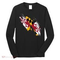 Maryland Flag Marylander Maryland Flag State Pride Long Sleeve Shirt thumb 0