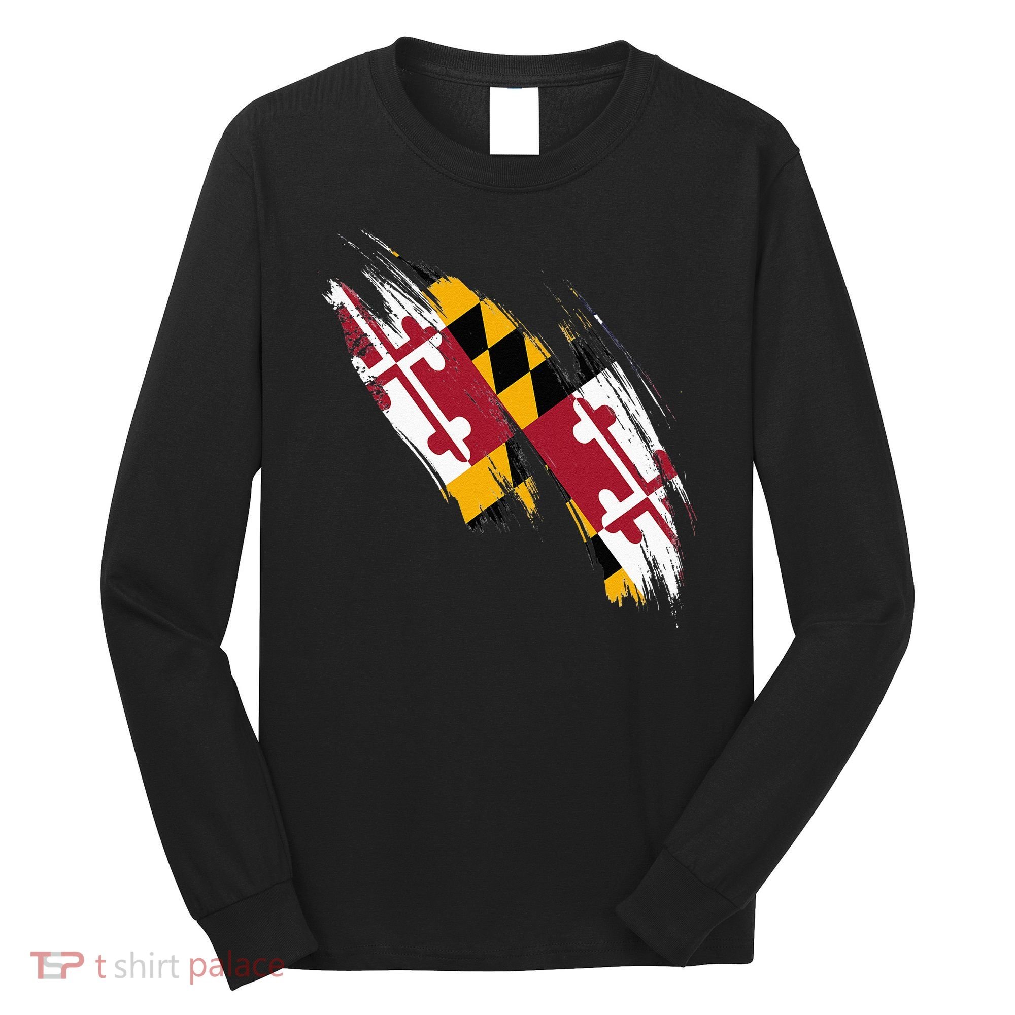 Maryland Flag Marylander Maryland Flag State Pride Long Sleeve Shirt