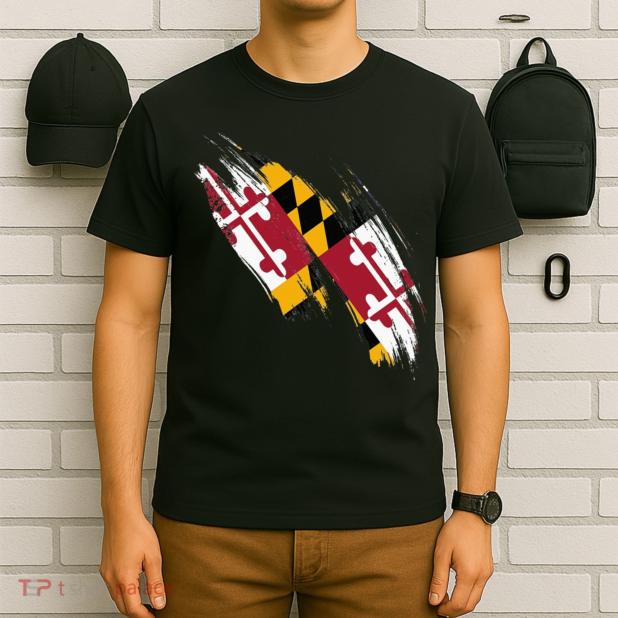 Maryland Flag Marylander Maryland Flag State Pride T-Shirt