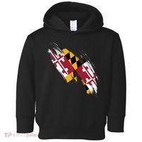 Maryland Flag Marylander Maryland Flag State Pride Toddler Hoodie thumb 0
