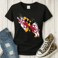 Maryland Flag Marylander Maryland Flag State Pride Women's T-Shirt thumb 3