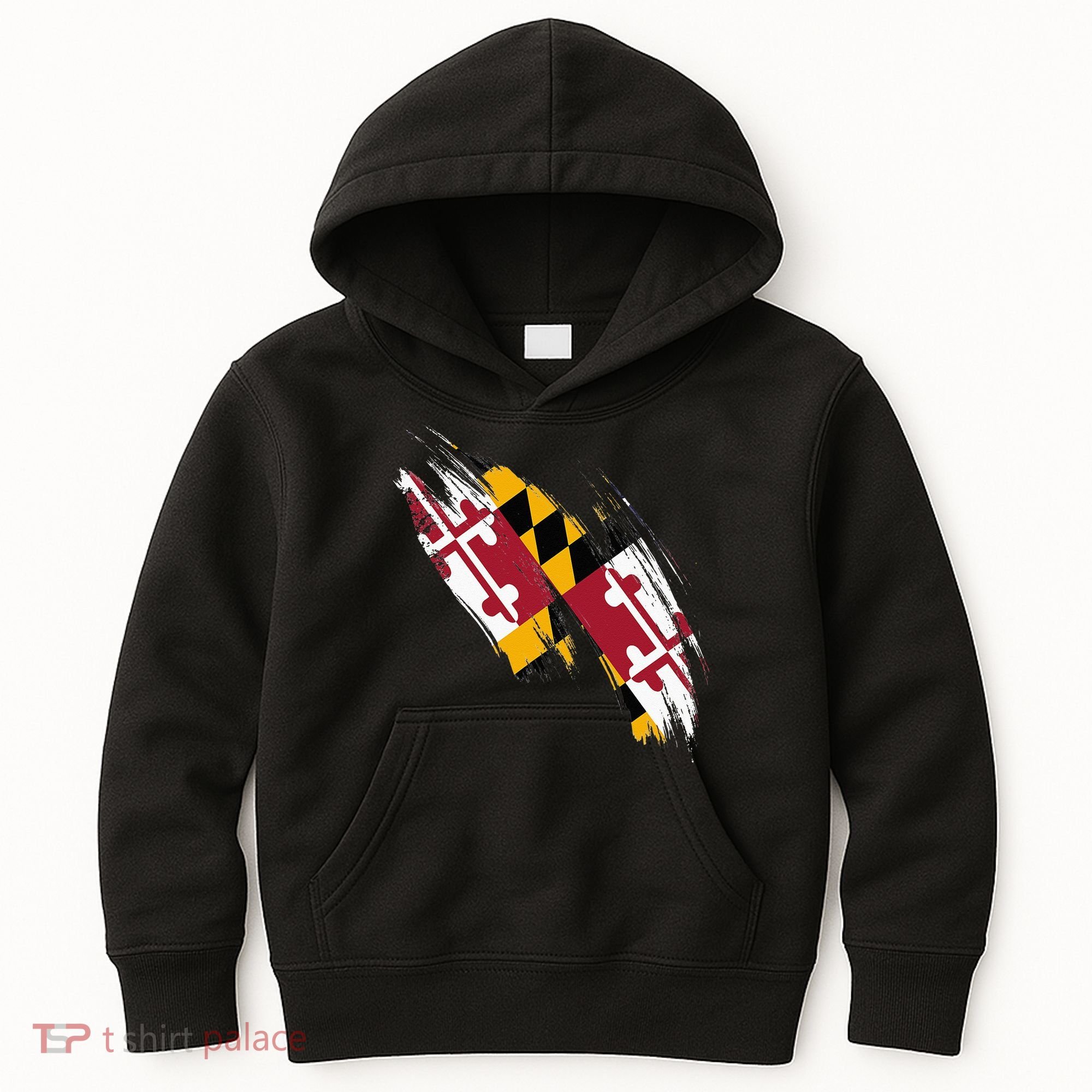 Maryland Flag Marylander Maryland Flag State Pride Kids Hoodie