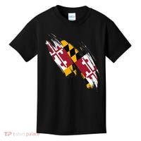 Maryland Flag Marylander Maryland Flag State Pride Kids T-Shirt thumb 0