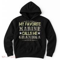 My Favorite Marine Calls Me Grandma, Veteran Day Hoodie thumb 0