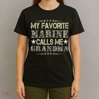 My Favorite Marine Calls Me Grandma, Veteran Day T-Shirt thumb 4