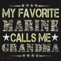 My Favorite Marine Calls Me Grandma, Veteran Day Women's Hoodie thumb 2