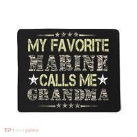 My Favorite Marine Calls Me Grandma, Veteran Day Mousepad thumb 0