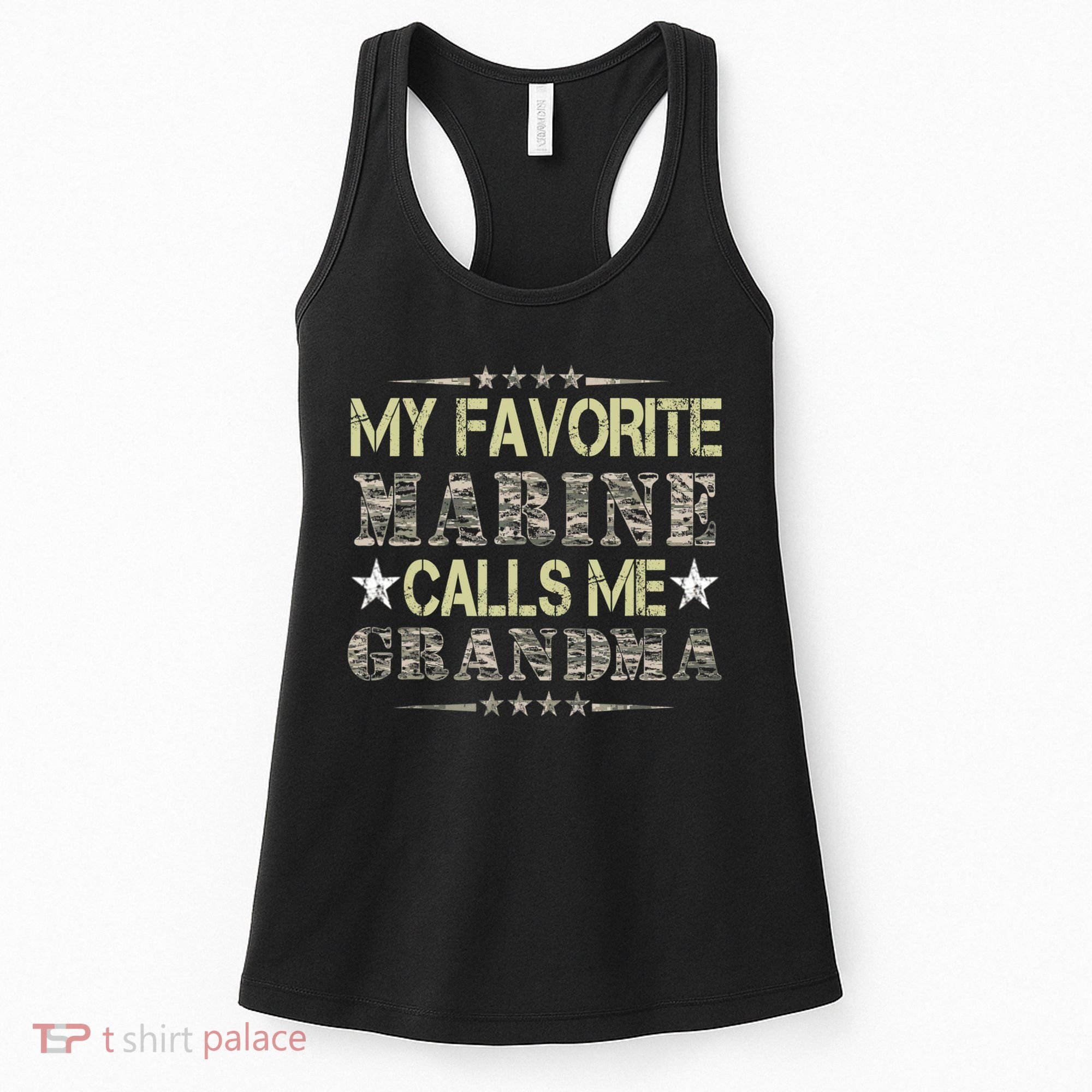 My Favorite Marine Calls Me Grandma, Veteran Day Women's Tank Top