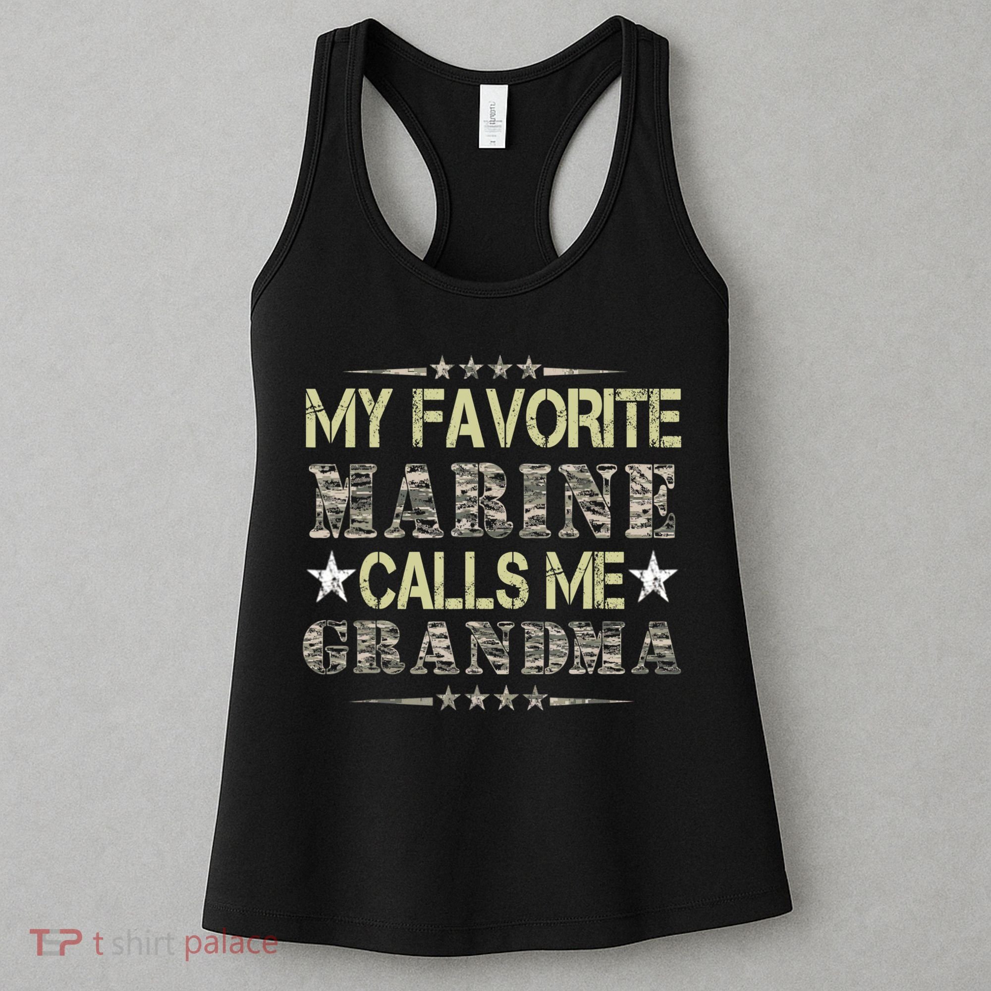 My Favorite Marine Calls Me Grandma, Veteran Day Women's Tank Top