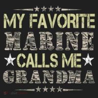 My Favorite Marine Calls Me Grandma, Veteran Day Hat thumb 2