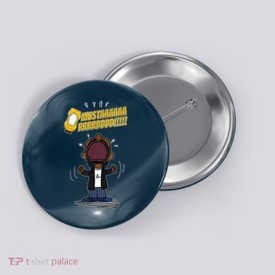 Mustarddd! Funny Mustard Lamar Tv Off Parody Button
