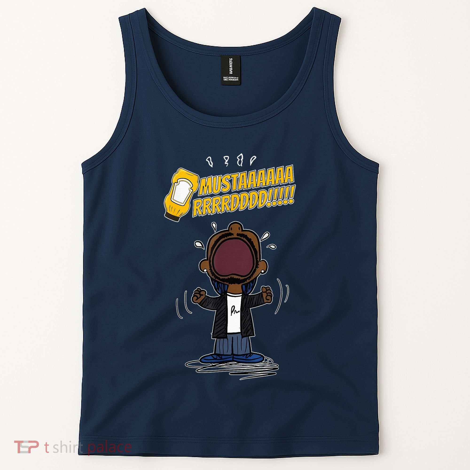 Mustarddd! Funny Mustard Lamar Tv Off Parody Tank Top