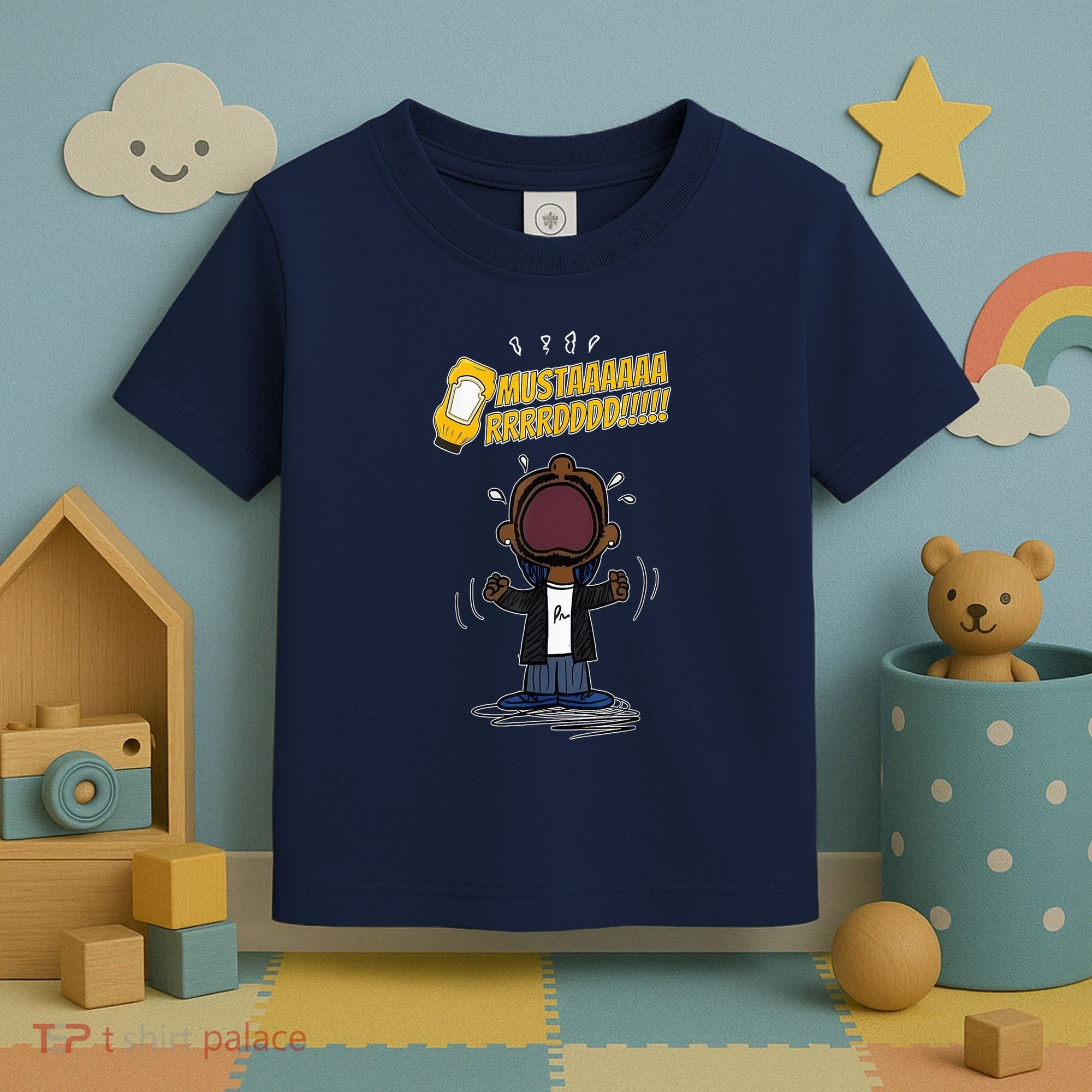 Mustarddd! Funny Mustard Lamar Tv Off Parody Toddler T-Shirt
