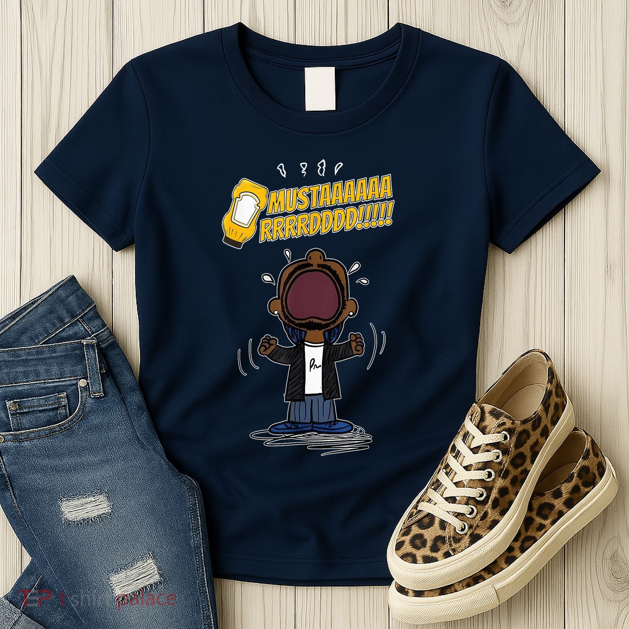 Mustarddd! Funny Mustard Lamar Tv Off Parody Women's T-Shirt