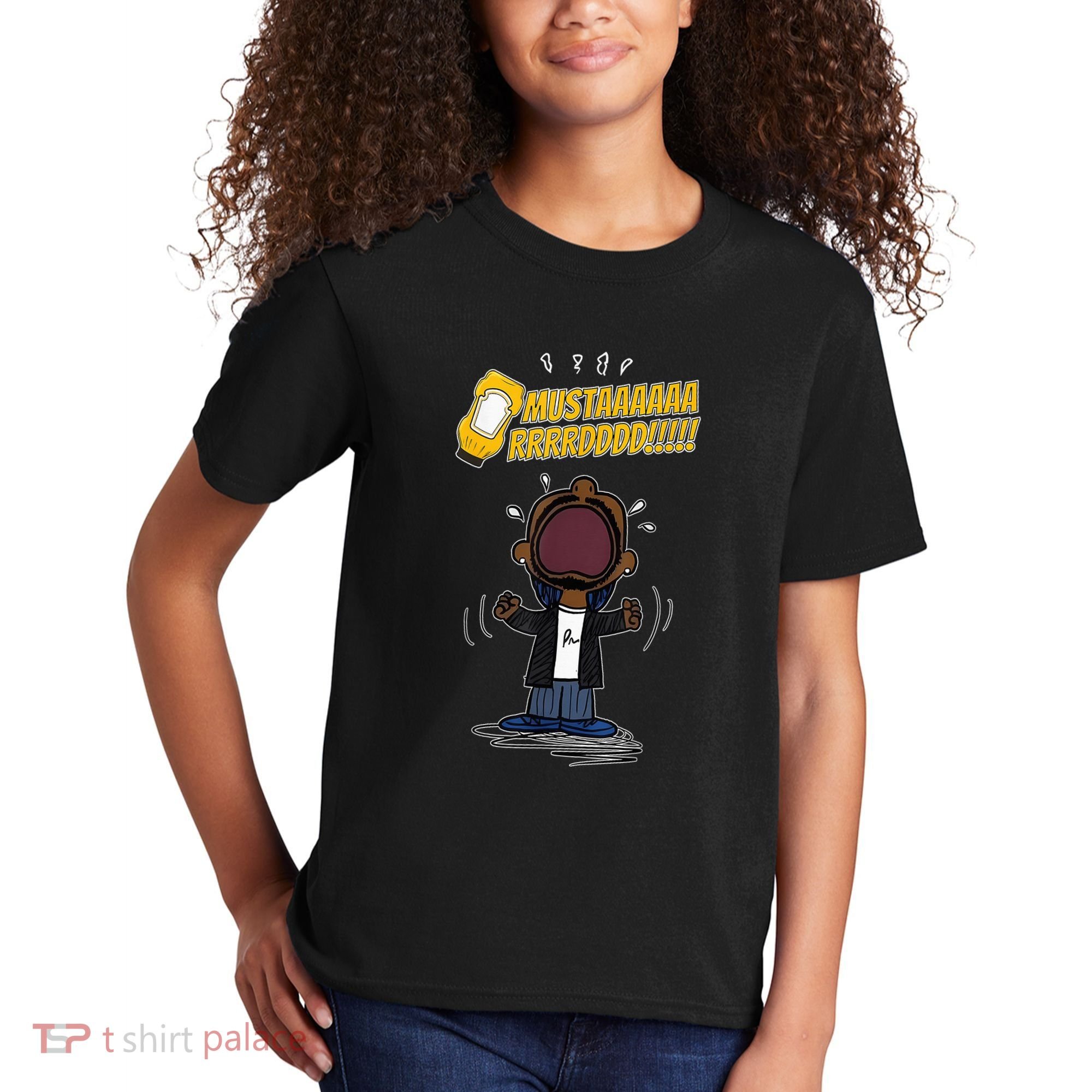 Mustarddd! Funny Mustard Lamar Tv Off Parody Kids T-Shirt