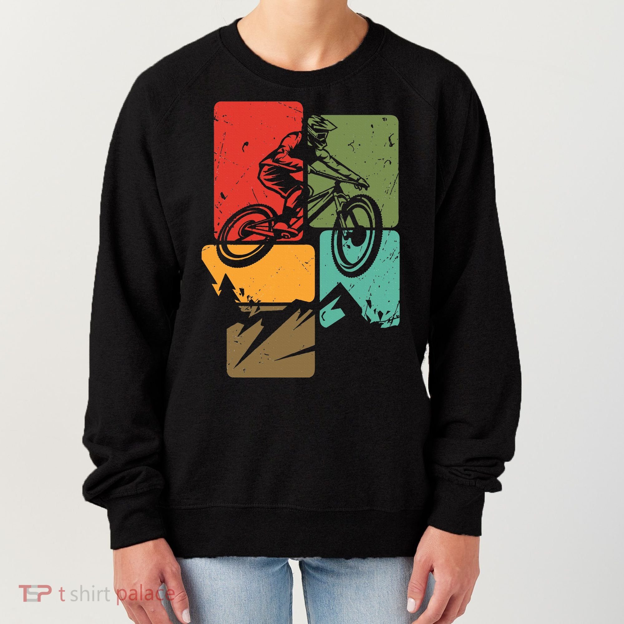 Mtb For Mountain Biker Retro Mountain Bike Women's Sweatshirt