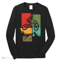 Mtb For Mountain Biker Retro Mountain Bike Long Sleeve Shirt thumb 0