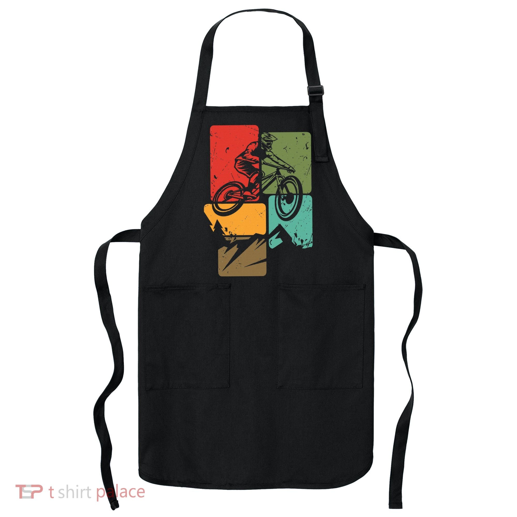 Mtb For Mountain Biker Retro Mountain Bike Apron