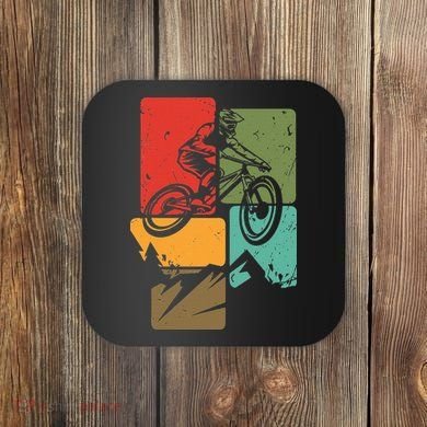Mtb For Mountain Biker Retro Mountain Bike Coaster