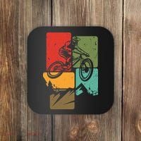 Mtb For Mountain Biker Retro Mountain Bike Coaster thumb 0