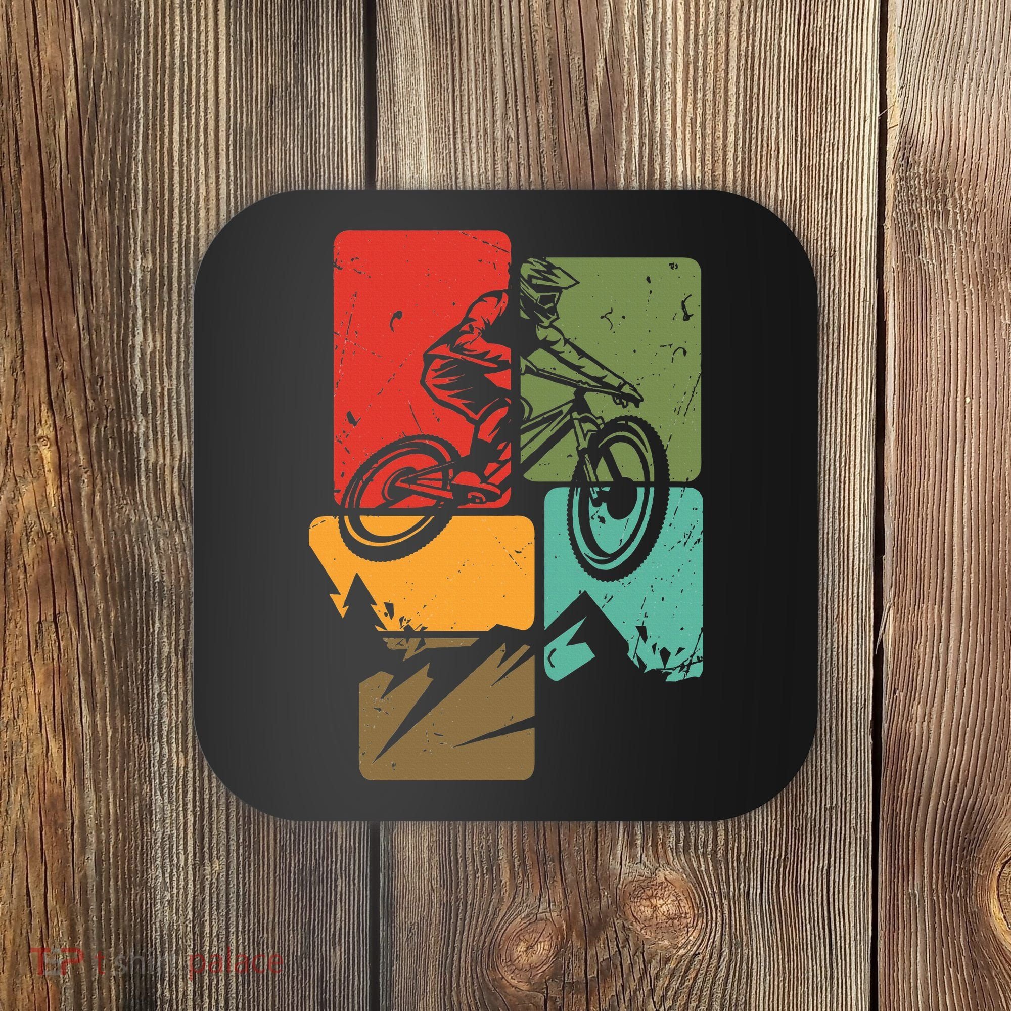 Mtb For Mountain Biker Retro Mountain Bike Coaster