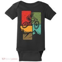 Mtb For Mountain Biker Retro Mountain Bike Baby Bodysuit thumb 0