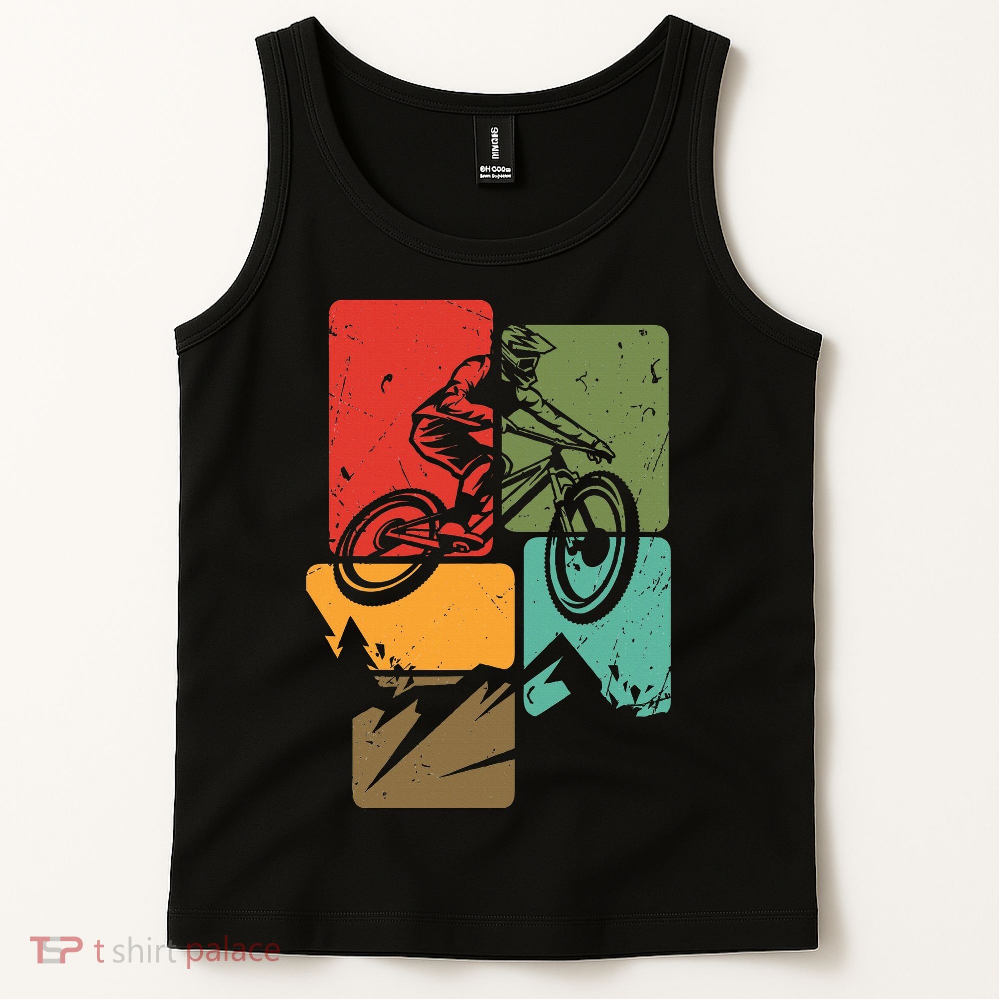 Mtb For Mountain Biker Retro Mountain Bike Tank Top